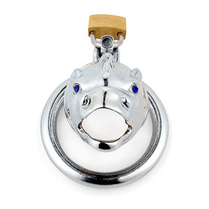 Zodyak Atı Şeklinde Bekaret Kemeri Metal Penis Cihazı Erkek Penis Kilidi Seks Oyuncakları - Product Image 6