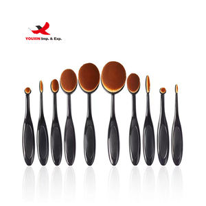 Lot de 10 pinceaux de maquillage portables en forme de brosse à dents, à poils doux, pour fond de teint – Approvisionnement direct fabricant à prix réduit - Product Image 1