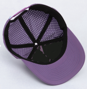 Gorra de Béisbol de Golf Personalizada de 5 Paneles con Logotipo de PVC, Ajustable, Perforada con Láser, Transpirable, de Tela Azul de Secado Rápido, Estilo Americano - Product Image 5