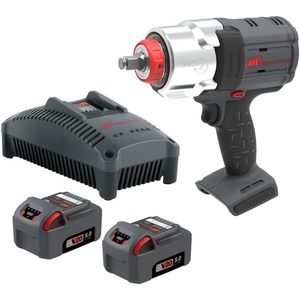 Clé à chocs sans fil Ingersoll Rand DxS2 1/2 20V, moteur sans balais, kit 2 batteries, 1500 Ft-Lb, avec anneau de retenue et poignée pistolet - Product Image 1