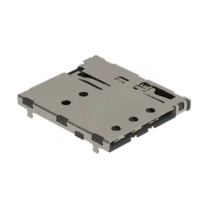 Denentech new product NANO SIM H1.25 PUSH/PUSH memory female card Connector Brass in stock