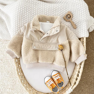 冬の新生児服幼児男の子用暖かいプルオーバー子供用厚手の服 - Product Image 5