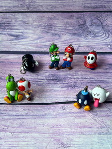 Auténtico Original Bann Daii Genuino para la Película de Marioo, Colgante de PVC de Marioo, <span class=keywords><strong>Luigi</strong></span>, <span class=keywords><strong>Yoshi</strong></span>, Toad, Caja Sorpresa, Llavero, Juguete de Moda - Product Image 3