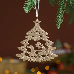 Pvc Pendurado Ornamento personalizado Papai Noel Angel bell Meia do Natal Xmas Craft Decoração do Natal Ornamento do Natal