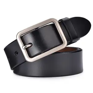 Belt Factory Custom Logo Luxury Famous Designer Alloy Genuine Leather Belts For Men