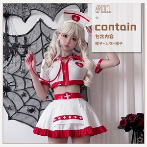 <span class=keywords><strong>Costume</strong></span> da <span class=keywords><strong>infermiera</strong></span> <span class=keywords><strong>Sexy</strong></span> donna taglie forti di Halloween medico uniforme abito da scena spettacolo di scena per festa di ruolo - Product Image 6