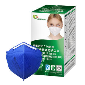 Masker <span class=keywords><strong>Respirator</strong></span> sekali pakai lipat 3D profesional pabrik pelindung debu dan partikel - Product Image 6