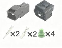 Connecteurs BNC en cuivre et nylon pour capteur de température automobile, 2 broches, 7282-7028-30 / 7283-7028-30, mâle/femelle, pour feux de recul, IP20