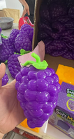 Grape Squishy Big Grape Squishy pour les émotions, jouet anti-stress souple en TPR en forme de fruit à presser