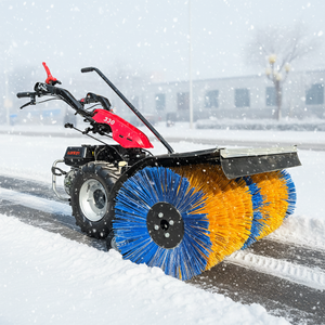 آلة إزالة الثلوج المطورة حديثًا بقوة 15 حصان، تعمل بالفرشاة وتدفع باليد، قوة حصانية عالية، تشغيل يدوي - Product Image 1