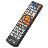 Remote Kontrol TV Pintar LED Kode Tetap Universal Kode Bergulir FR634 Nirkabel 4 Tombol Baterai AAA 20m Tahan Air Logam