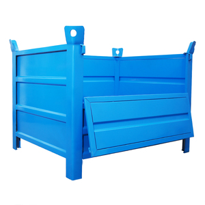 Poubelles en acier personnalisées pour vrac Boîte de rangement industrielle Conteneurs métalliques personnalisés Cage de rangement en entrepôt Stockage de marchandises en vrac - Product Image 3