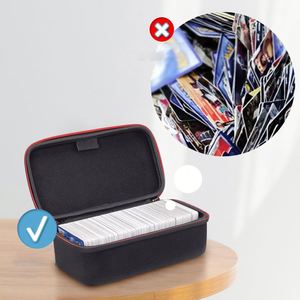 Étui de transport et de rangement rigide en EVA noir, multifonctionnel, grande capacité, pour cartes de jeu, personnalisé - Product Image 2