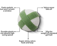 Bola Golf Tempur Multi-warna Bola Golf Lengket Ramah Lingkungan Tahan Lama Bola Latihan Golf Mainan Olahraga Luar Ruangan/Dalam Ruangan