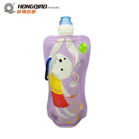 Transparent Gallon Stockage Portable En Plastique Randonnée Idpe Liquide Potable Conteneurs Emballage Bec Poche Sac À Eau