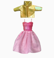 Nouveauté : Ensemble de vêtements de mode pour poupée de 30 cm à l'échelle 1/6, avec robe et veste, jouet en peluche pour filles