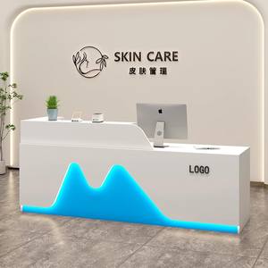 Best Sale <b>White</b> Reception Counter <b>Desk</b> <b>Tables</b> Set Oficina Scrivania Rezeption Modern Front <b>Desk</b> Reception <b>Desk</b> Beauty Salon - Product Image 2
