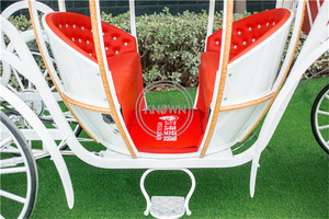 Chariot de princesse <span class=keywords><strong>cendrillon</strong></span> blanc OEM, calèche à cheval utilisé pour mariage, citrouille royale, chariot de tourisme - Product Image 4