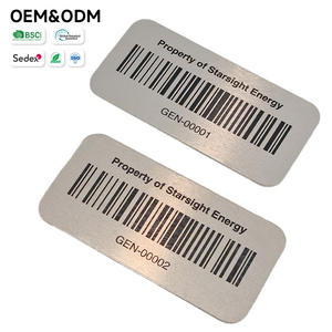 Alliage d'aluminium 5052 6061 haute résistance, adhésif industriel personnalisé, <span class=keywords><strong>code</strong></span> QR gravé au laser sur étiquette - Product Image 4