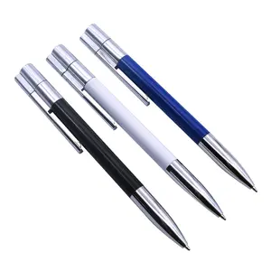 Hot Selling Good Quality Pen Shape Custom Logo Ballpoint Pen USB Flash Drive Promotion Gifts 2.0 3.0 2gb 4Gb 8Gb 16Gb 32Gb 64GB