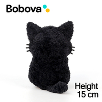 Peluche chat 15 cm, très populaire, en tissu super doux, brodée, anti-stress, compagnon de bureau mignon pour le bureau, cadeau