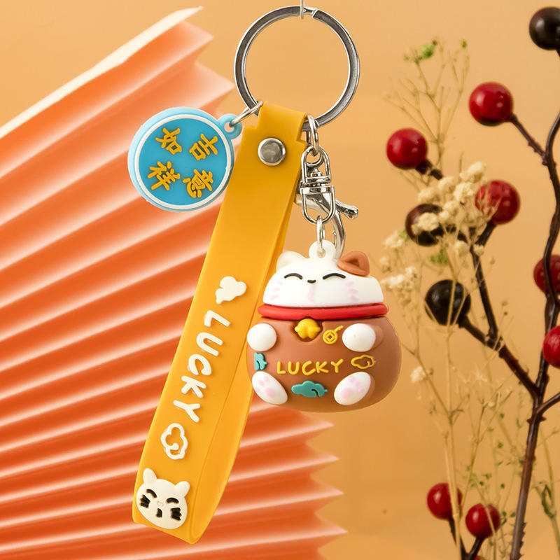 D large Fortune Cat orange