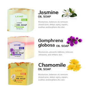 Etiqueta privada Limpieza de la piel natural Flores hechas a mano Pétalos Jabón de baño Baño corporal Jabón vegano hecho a mano para lavado facial - Product Image 4