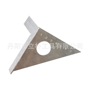 Mr Drill Stainless Steel Triangular Ruler Right Angle 135g Woodworking Marking DIY Positioning Tool - Product Image 1