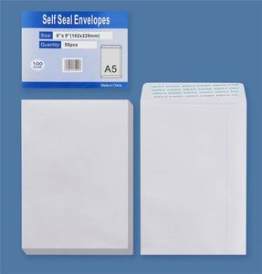 SWA0910 Factory Business <b>White</b> Customized Shape <b>Envelope</b> Customized Logo Print Window <b>Envelope</b> 10# Self Seal Business Windowless - Product Image 4