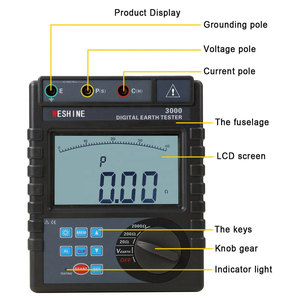 Máquina Multifunción Digital para Pruebas de Resistencia de Tierra, Medidor de Resistencia de Tierra de Alta Frecuencia, Medidor de Resistividad del Suelo - Product Image 5