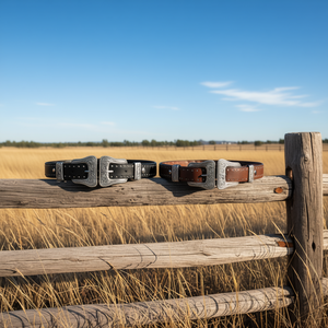 Cinturón de Cuero Genuino Estilo Western de 3cm x 100cm con Hebilla de Doble Punta Plateada, de Piel de Vaca, Accesorio de Moda Casual para Hombre y Mujer - Product Image 2