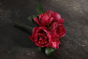 Hesper Haute Qualité Offre Spéciale Décoration De Mariage Fleur En Vrac Faux Pivoine Soie Floral Fleur Artificielle Pivoines pour Anniversaire - Product Image 5