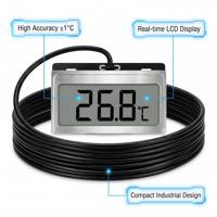 Termometer Digital ZenMeasure Versi Baru TPM-10 dengan Termometer Digital NTC yang Tahan Lama dengan Probe