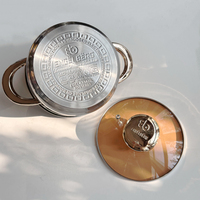Toptan alman TENCERE SETİ paslanmaz çelik tencere yapışmaz pişirme pot inox güveç pan mutfak