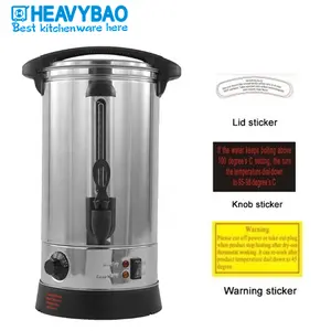 25L Commercial Electric Hot Water Boiler Stainless Steel Tea Urn Coffee  Boiler Hot Water Boiler Instant Electric Hot Water Boiler Warmer With  Filter