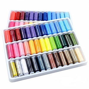 39 Piezas de Hilo de Coser de Colores Variados, Rollo de Hilo para Máquina de Bordar <span class=keywords><strong>a</strong></span> <span class=keywords><strong>Mano</strong></span>, 200 Yardas por Carrete, para Kit de <span class=keywords><strong>Costura</strong></span> en Casa - Product Image 1