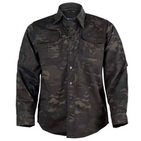 Printemps Automne Uniforme Tactique Respirant Camouflage Chemise à Manches Longues Multi-Rabat Poche Pantalon OEM Vêtements de Travail