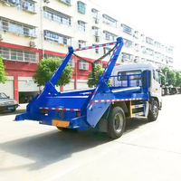 Camion benne basculante 14000L Euro 6 4x2 robuste avec bras hydraulique pour la collecte des déchets urbains