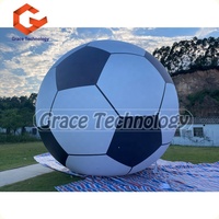 Modèle de ballon de football gonflable pour événement publicitaire/ événement de football, ballon gonflable en PVC, ballon de football géant
