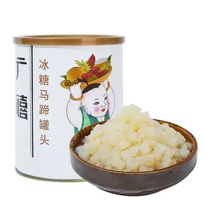 900g Ready to Eat Canned Rock Sugar Sweet Water Chestnuts for Bubble Tea