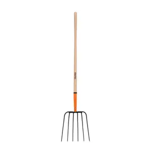 Pico de paja BOX 3, 6 dientes, mango largo de 48', TRUPER - Product Image 1