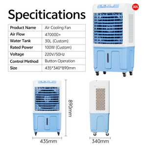 Ad alte prestazioni 30L condizionatore d'aria portatile con raffreddamento efficiente aria fresca purificatore & umidificatore elettrico per uso esterno - Product Image 6