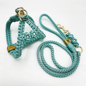 Logo personalizzato fatto a mano tattico passo in coda di pesce Cobra Flora gilet petto piastra Paracord cane imbracatura - Product Image 1