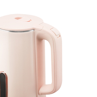 Bouilloire électrique sans fil en acier inoxydable de 1,5 L, contrôle de la température, maintien au chaud, arrêt automatique, design multifonctionnel et portable