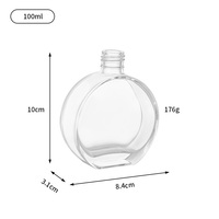 Flacon diffuseur de parfum en verre de luxe avec pulvérisateur à pompe, imprimé sérigraphié, pour aromathérapie