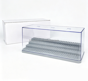 Grande boîte de rangement transparente à 4 niveaux anti-poussière pour jouets de <span class=keywords><strong>construction</strong></span> à petites particules et présentoir pour figurines <span class=keywords><strong>Lego</strong></span> 10710 - Product Image 6