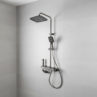 Ensemble de douche mural au design minimaliste et facile à assembler soi-même pour les salles de bain de petite taille