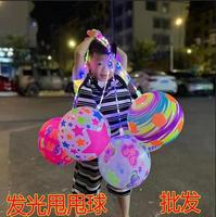 Ballon lumineux clignotant en gros, promotion, ballon de plage gonflable néon en PVC, ballon de basket, jouets LED pour enfants, garçons et filles