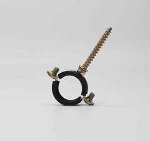 Hot Selling Metric/Inch M7X1.50 One Ring Throat Hoop Pipe <b>Clamp</b> with Rubber Support Customization Galvanized Carbon Steel - Product Image 5
