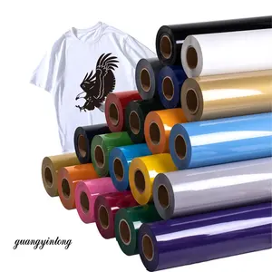 Guangyintong en iyi Htv T shirt için PVC ısı transferi vinil kağıt stüdyo Htv ısı transferi vinil On boyalı tuval